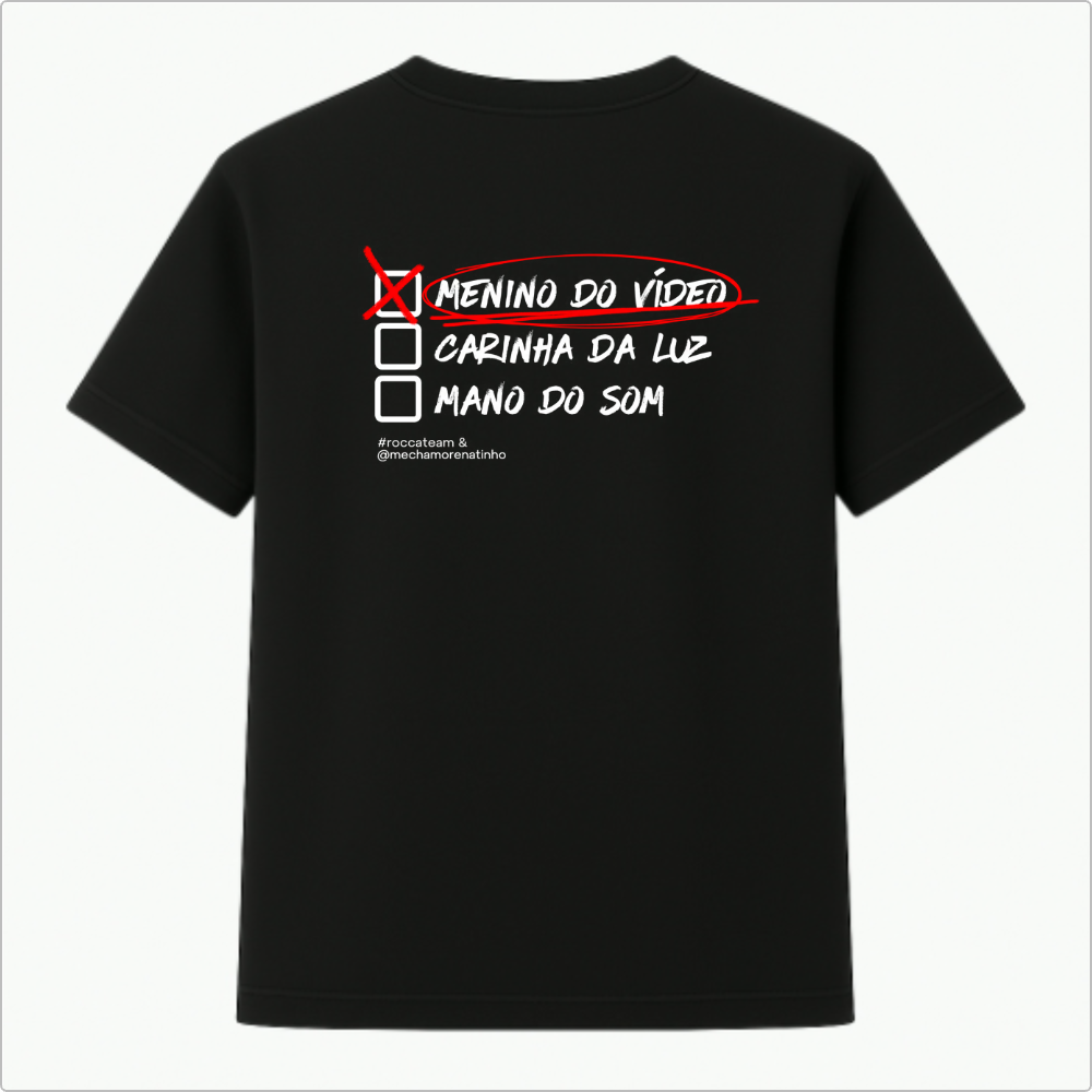 Camiseta Checklist Vídeo